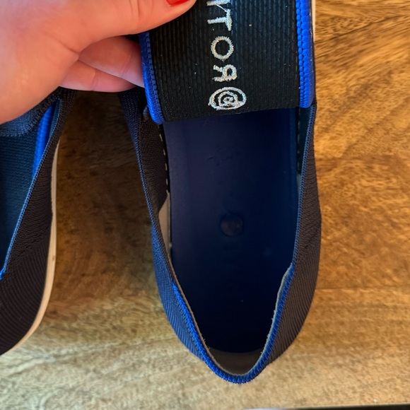 Rothy’s The Original Slip On Sneaker Size 9.5 Navy Blue Women’s Washable - Picture 4 of 4